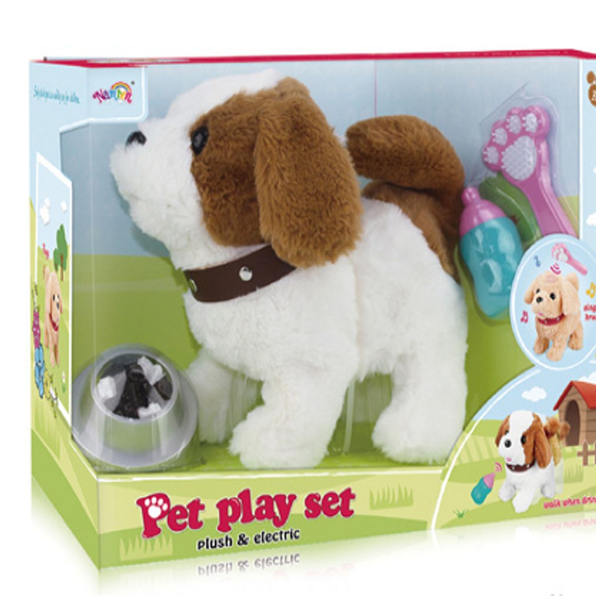 GENERICO - Peluche en forma de Perro con sonidos y movimientos