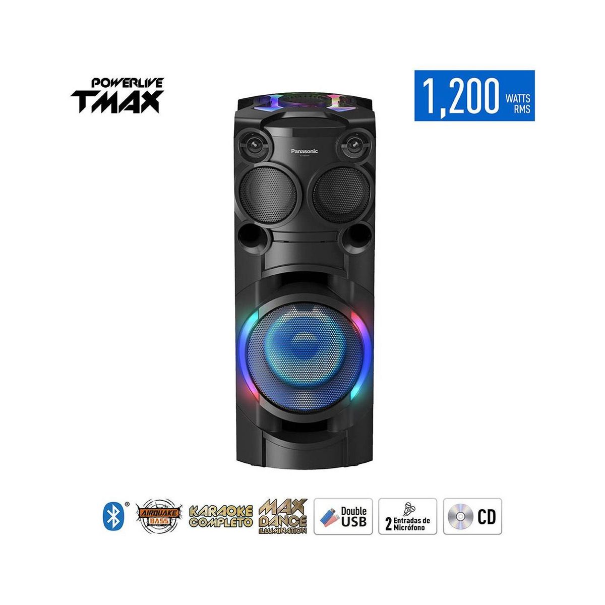 PANASONIC - Parlante Panasonic ONE BOX con Bluetooth 1200W TMAX40