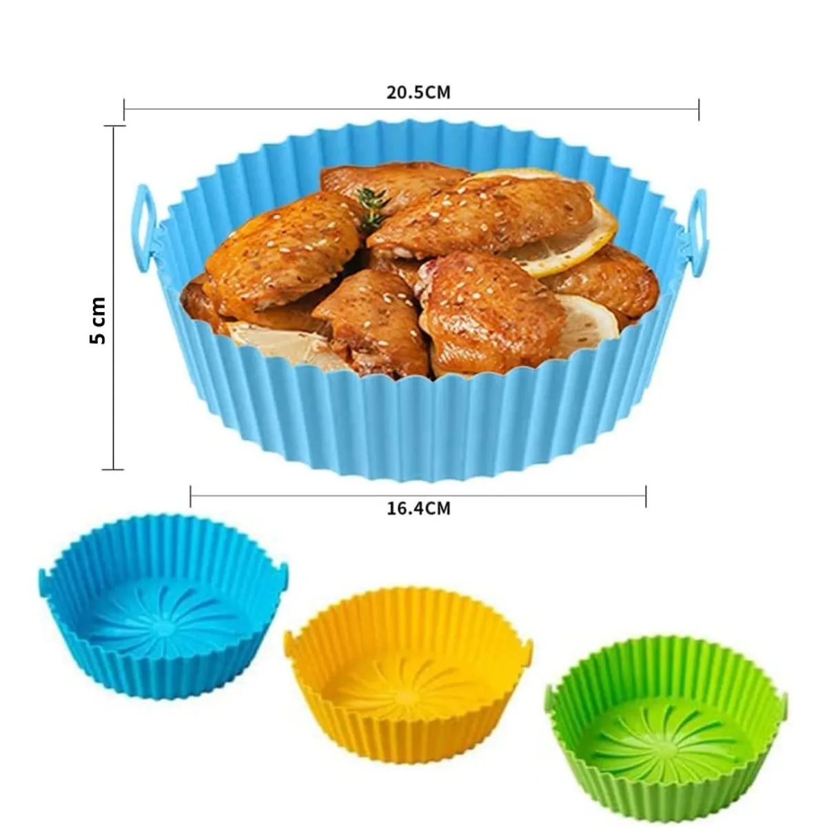GENERICO - Molde de Silicona Antiadherente para Freidora de Aire