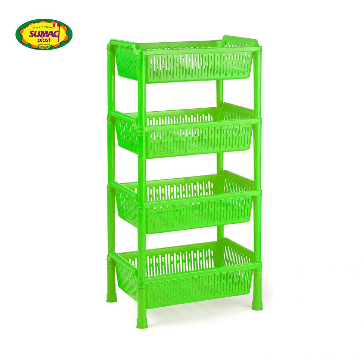 GENERICO - Verdulero Despensero Barcelona Color Entero Sin Ruedas x 4 Sumac