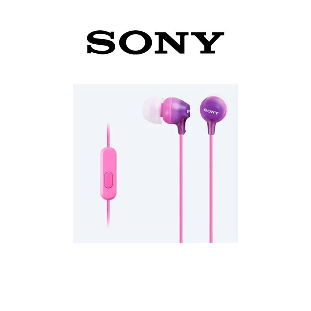 SONY - Audifonos Sony Ex15AP Con Micrófono - Violeta