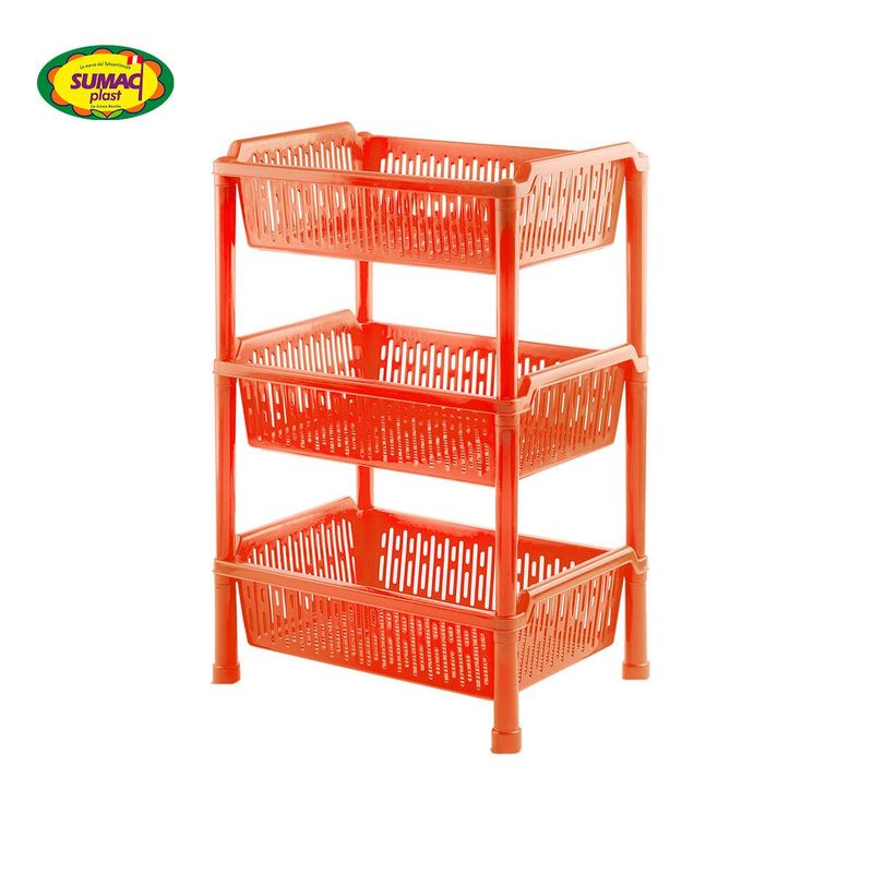 GENERICO - Verdulero Despensero Madrid  Sin Ruedas x 3 Sumac