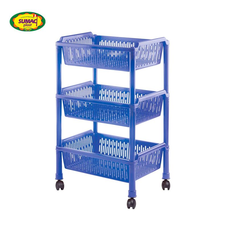 GENERICO - Verdulero Despensero Madrid Con Ruedas x 3 Sumac