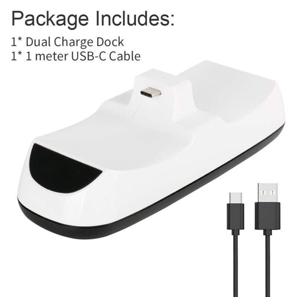 OEM - Cargador Dual para Controlador PS5 Estación de Carga Indicador LED