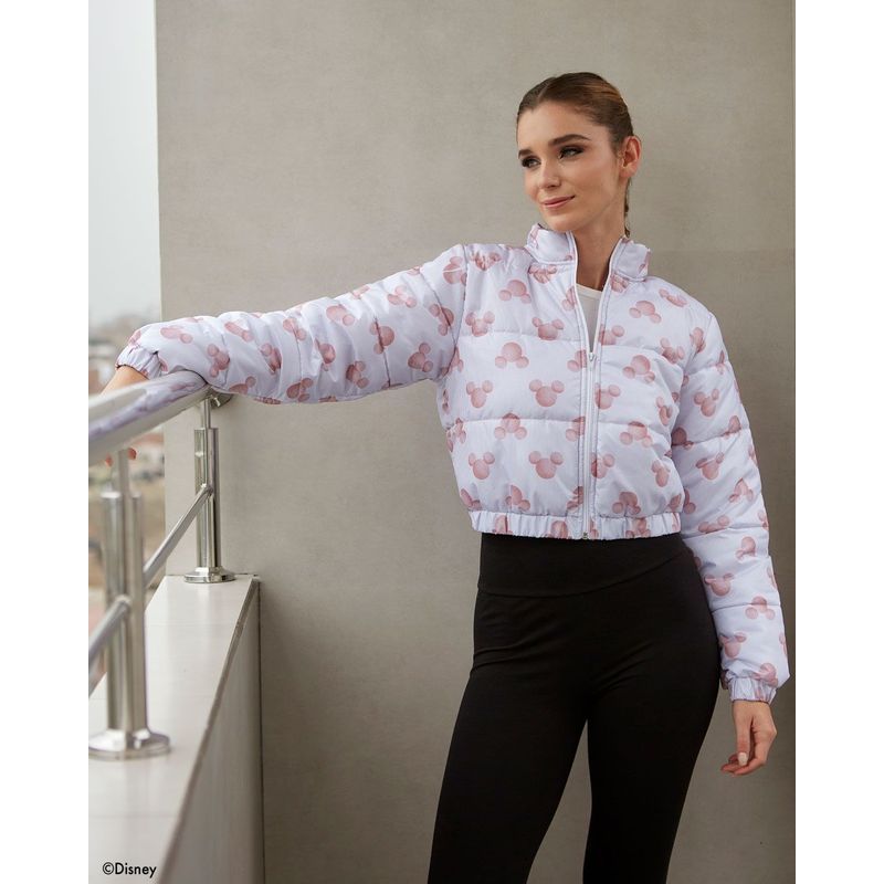 DISNEY - Casaca Puffer Mickey Minnie Mujer