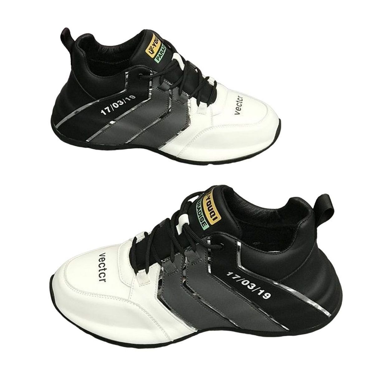 GENERICO - Zapatillas Pic Runner MFiWD-23050196-2 talla 41US blanco con negro para hombre