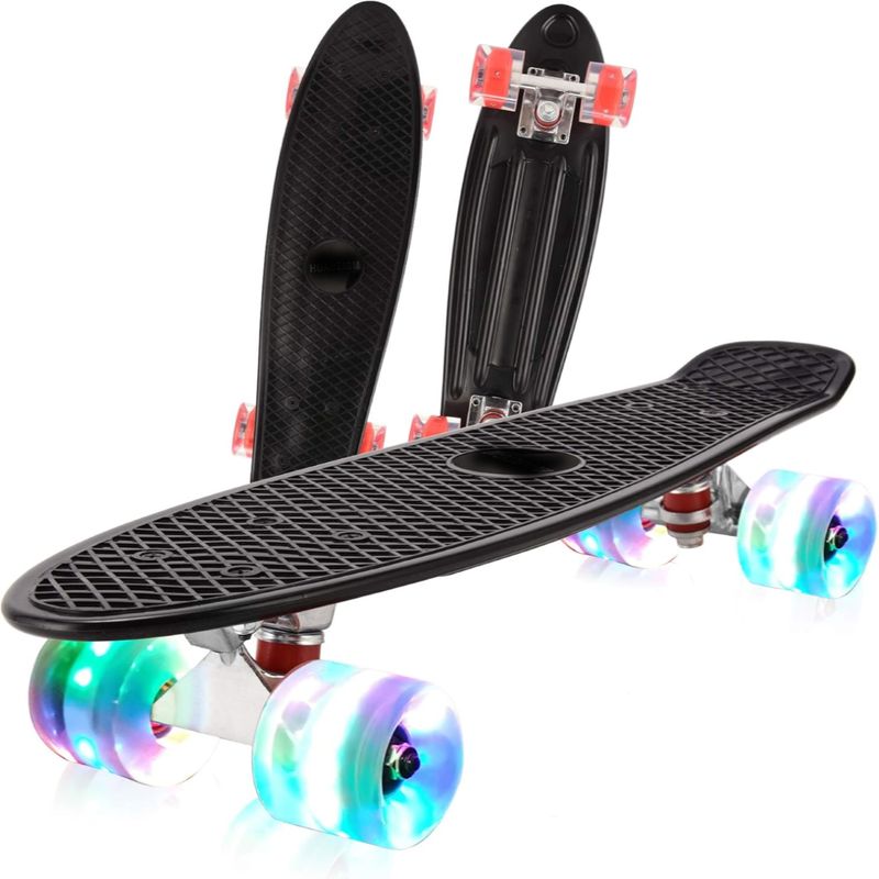 UFO - Skate Penny Patineta 22 Para Niños y Jóvenes Con Luces Led