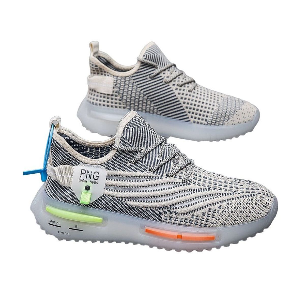 GENERICO - Zapatillas Pic Runner YJ-220605-DZ-2 talla 41US gris para hombre