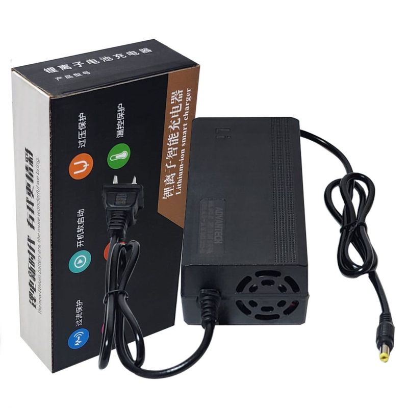 ADVANTECH - Cargador 54-6V 2A Para Bicicleta Eléctrica Batería Litio 48V