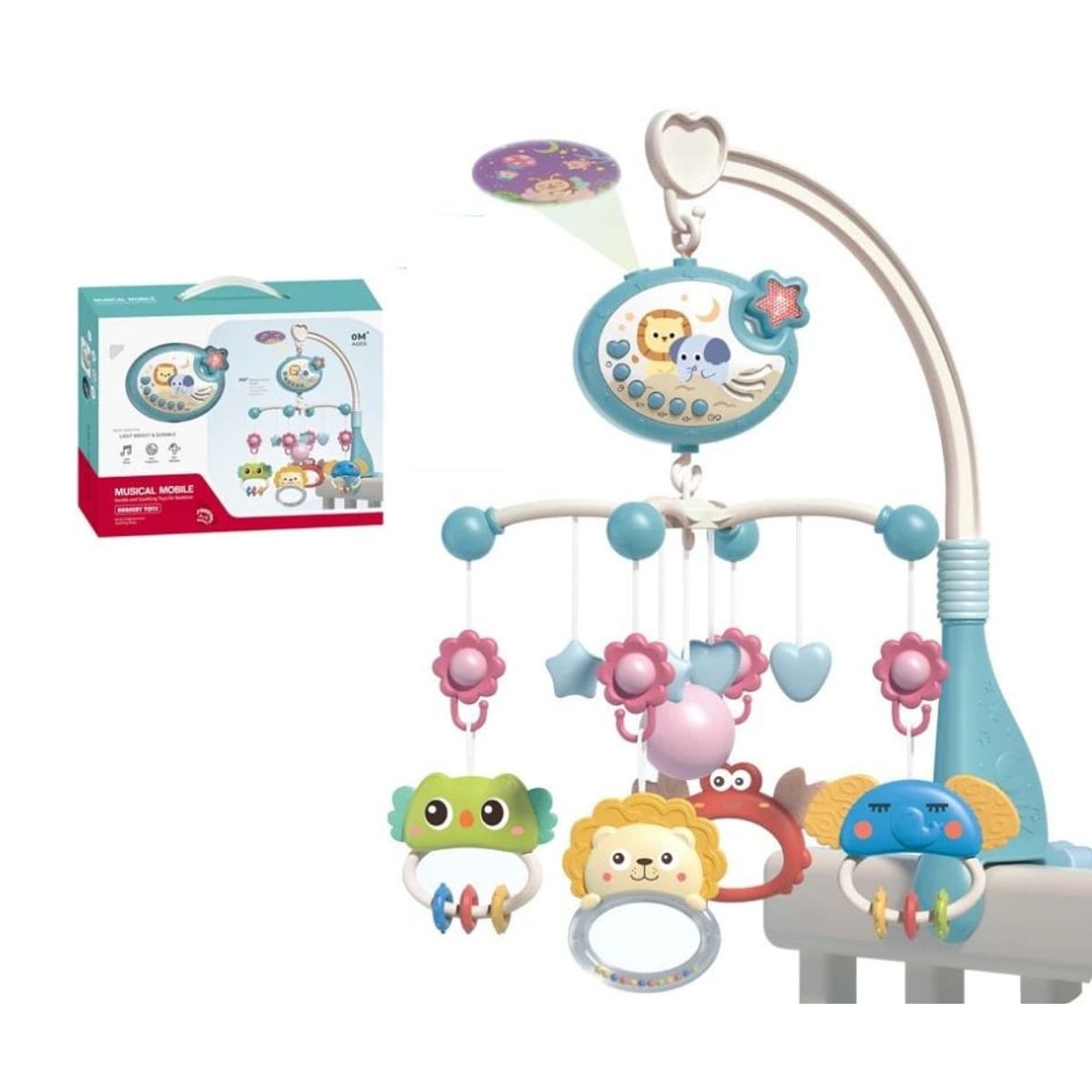 GENERICO - JUGUETE PARA CUNA DE BEBÉ MUSICAL 360°