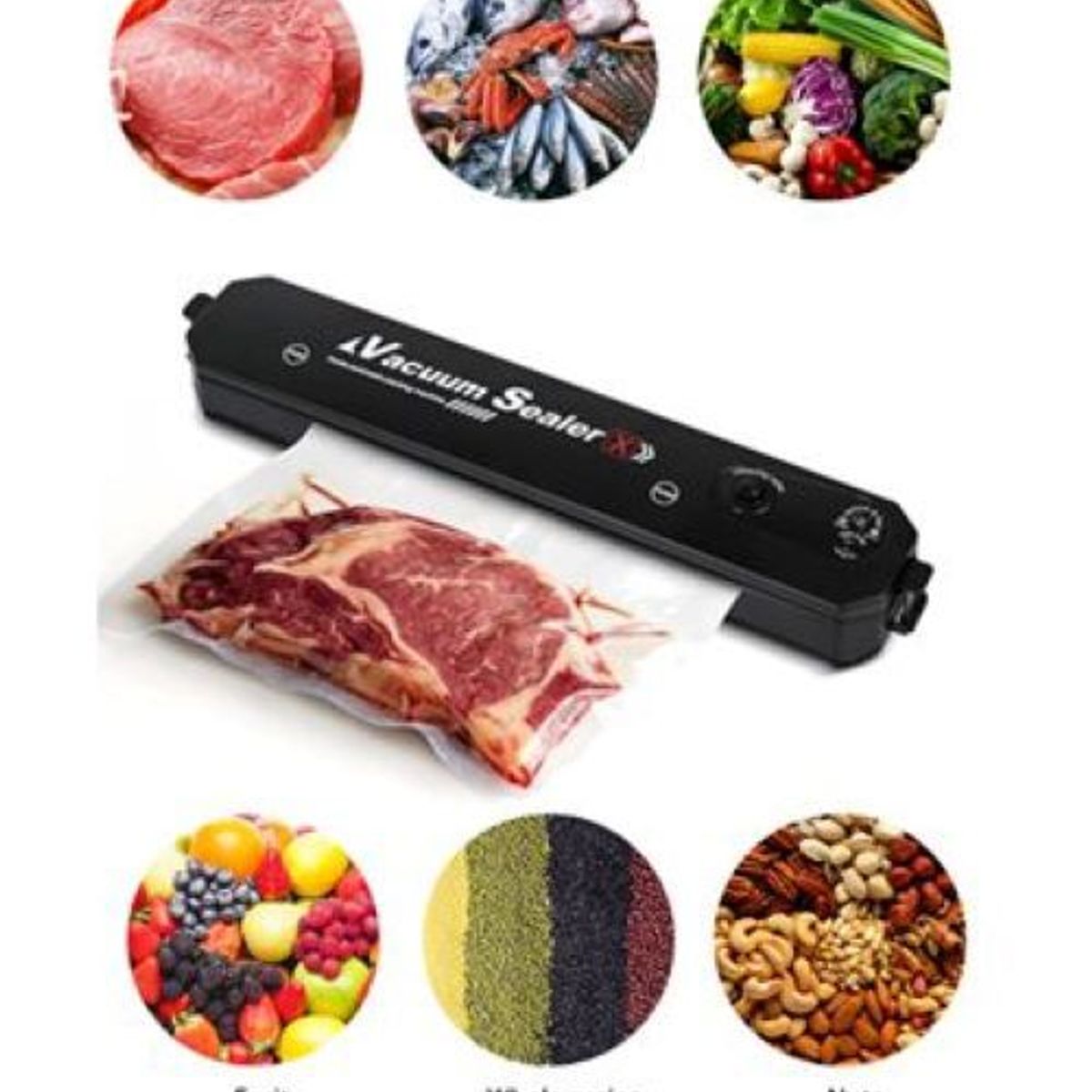 GENERICO - Sellador al vacío de Bolsas Vacuum Sealer
