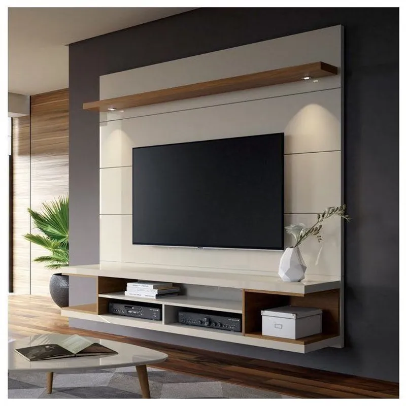 AMUEBLE - Centro de Entretenimiento, panel de TV * FIORENTINA  GOLD* melamina