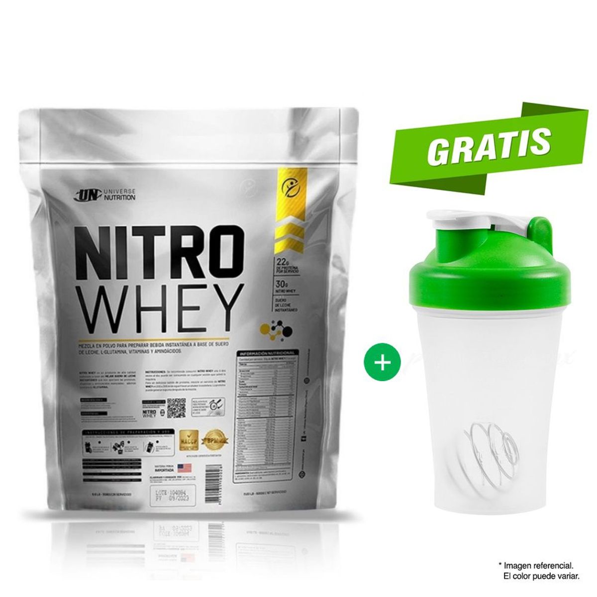 UNIVERSE NUTRITION - NITRO WHEY 5 KG CHOCOLATE MÁS SHAKER