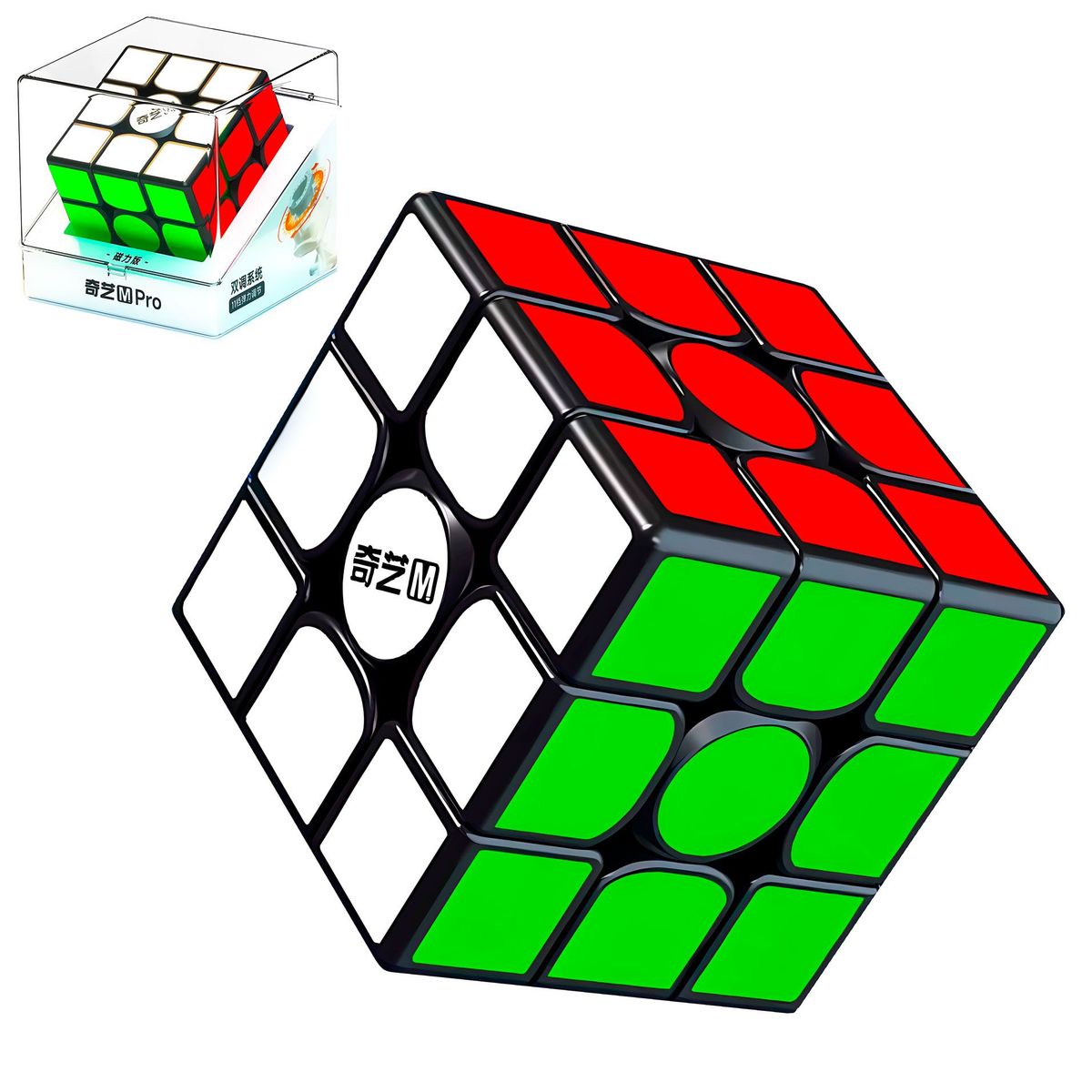 QIYI - Cubo Magico Rubik 3x3 Qiyi M Pro Magnetico Velocidad Estuche