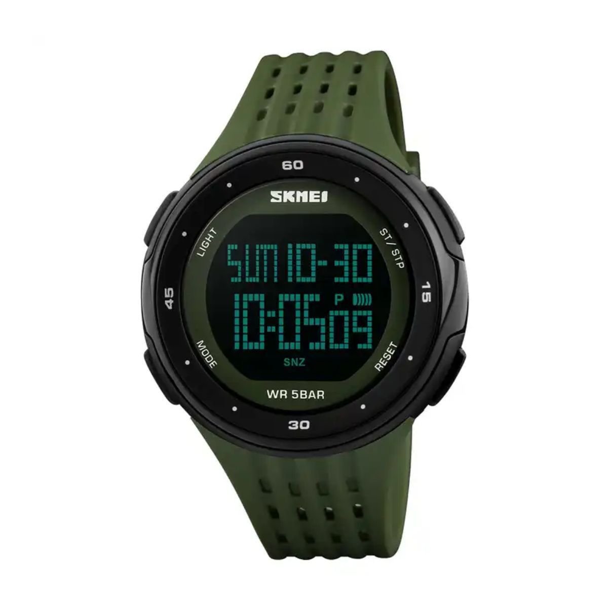 SKMEI - Reloj Skmei 1219 Verde Militar Goma