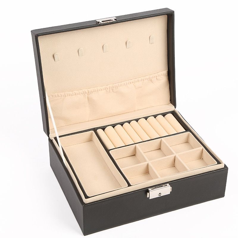 BAALATHKKO5 - Joyero Caja De Joya Doble Capa Organizador Joyas