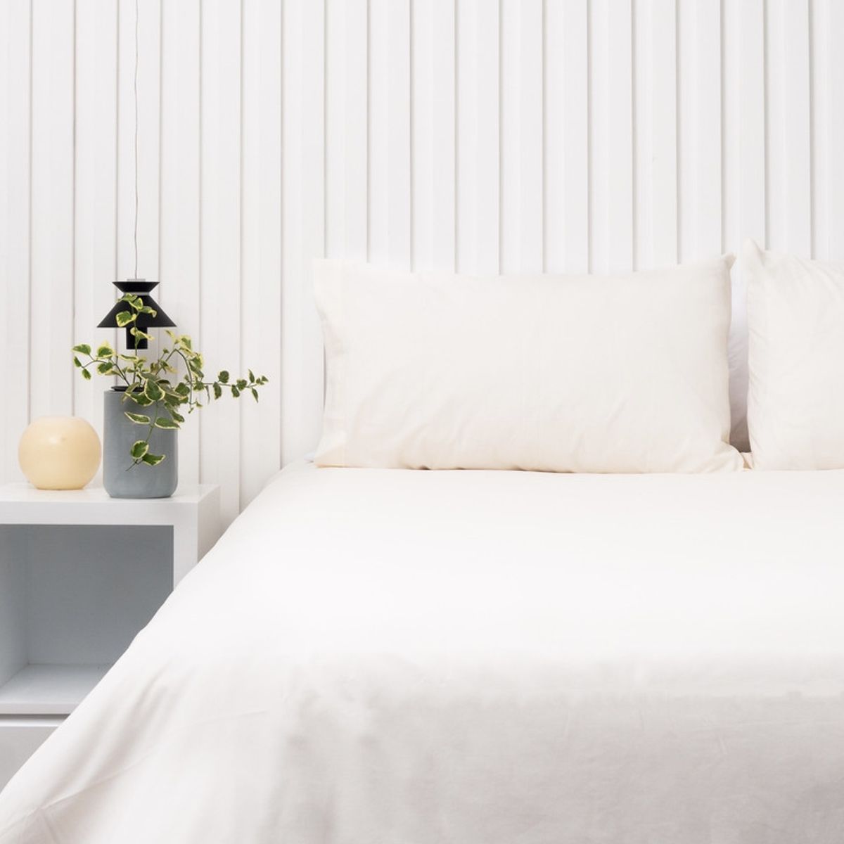 COBITEX HOME - Fundas De Almohada Lisas Perla 1.5 plazas 100% Algodón