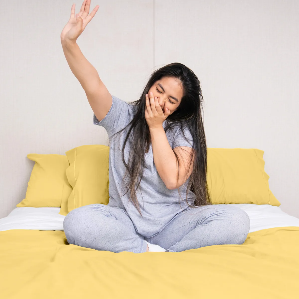 COBITEX HOME - Fundas De Almohada Lisas Amarillo 2 plazas 100% Algodón