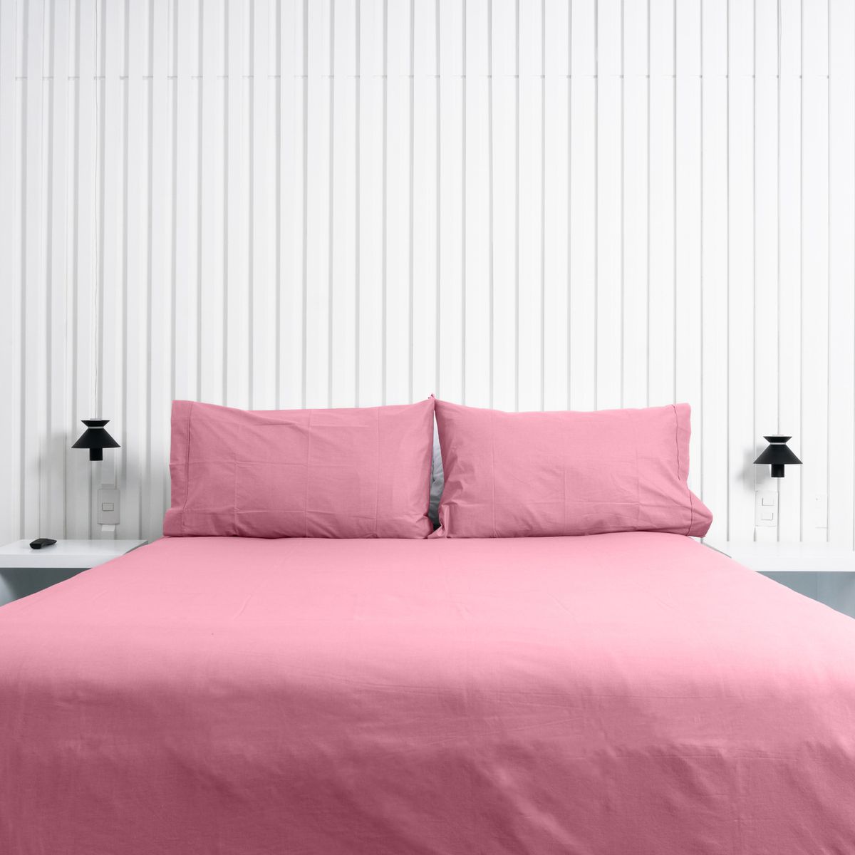 COBITEX HOME - Fundas De Almohada Lisas Palorosa 2 plazas 100% Algodón