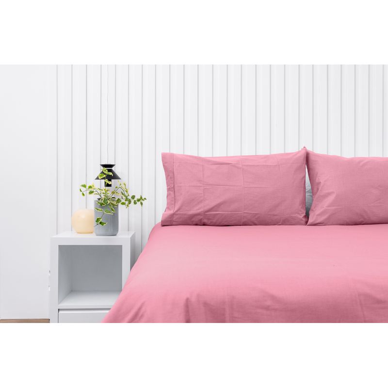 COBITEX HOME - Fundas De Almohada Lisas Palorosa Queen 100 Algodón