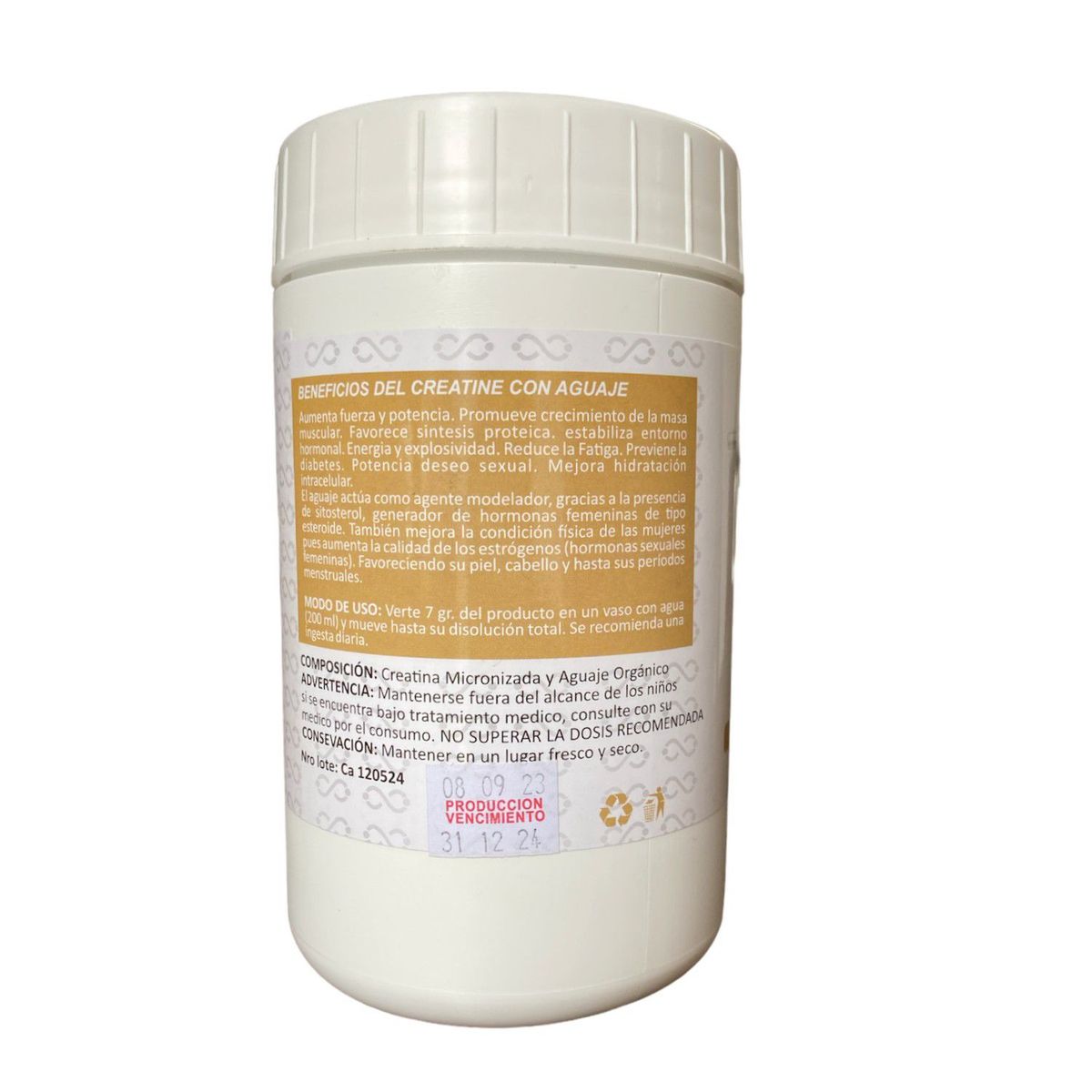 ALKALINE CARE - Creatina Micronizada con Aguaje Orgánico 300gr Alkaline Care