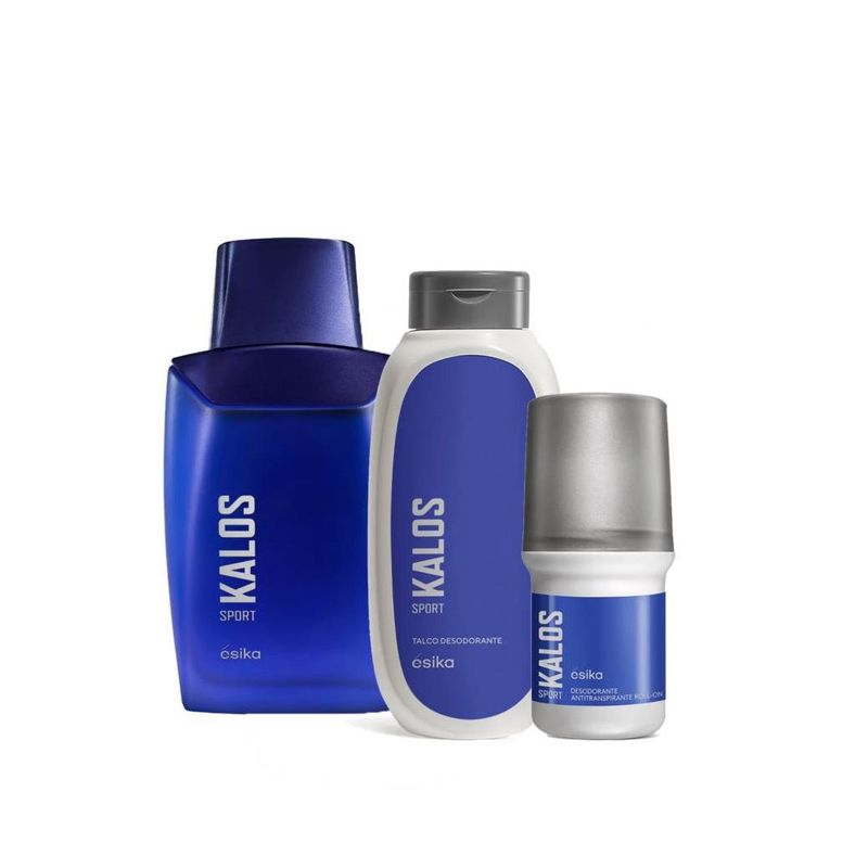 ESIKA - Set kalos sport de esika 100 ml + talco+desodorante roll on