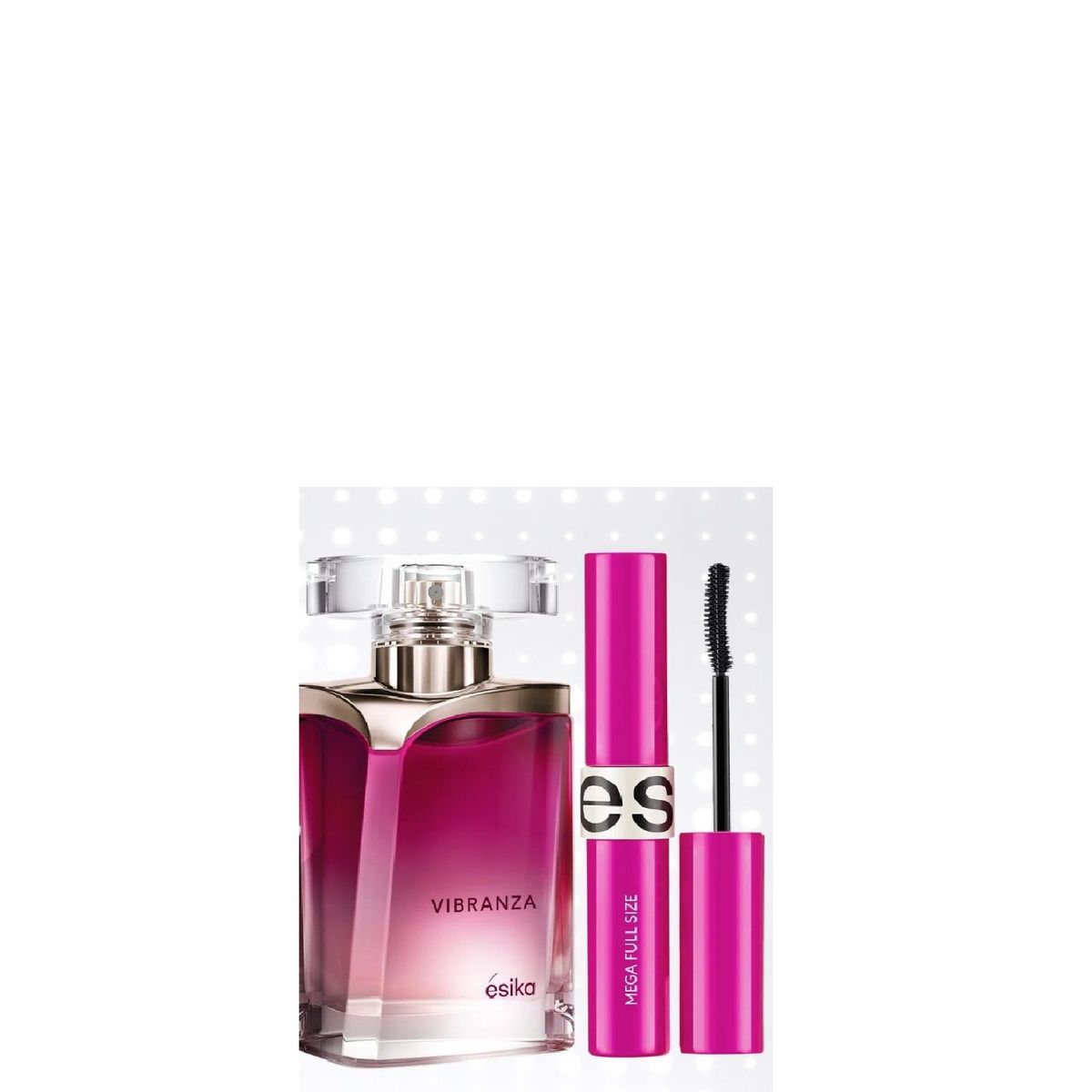 ESIKA - perfume vibranza de Esika  mascara mega full size APA negro