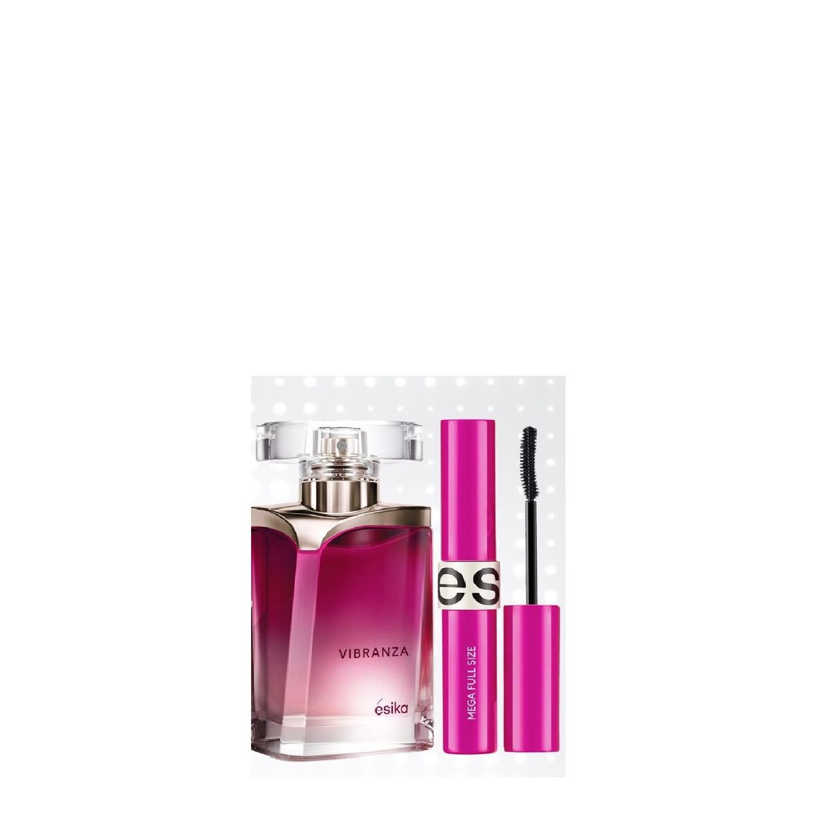 ESIKA - perfume vibranza de Esika  mascara mega full size APA negro