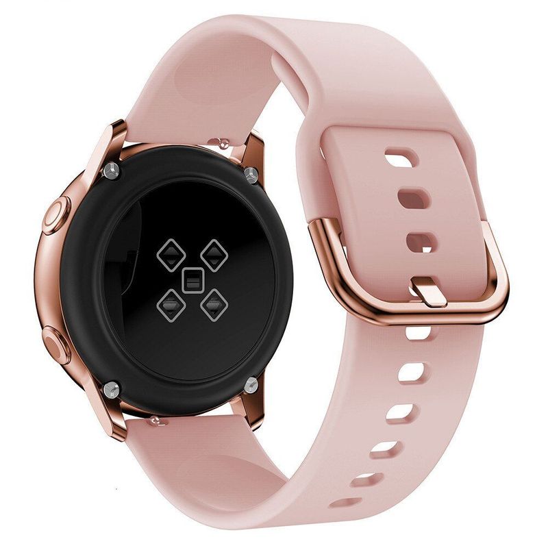 GENERICO - Correa Silicona Liso para Samsung Watch 6 / 6 Classic - Rosa