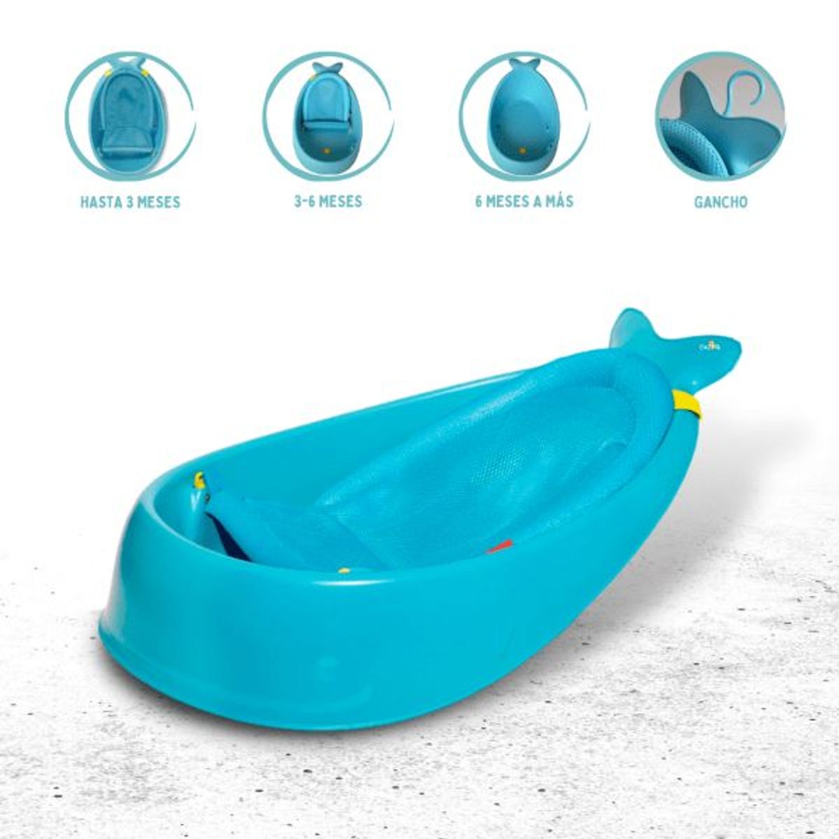 MOBY - Bañera 3 Etapas «MOBY» Light Blue