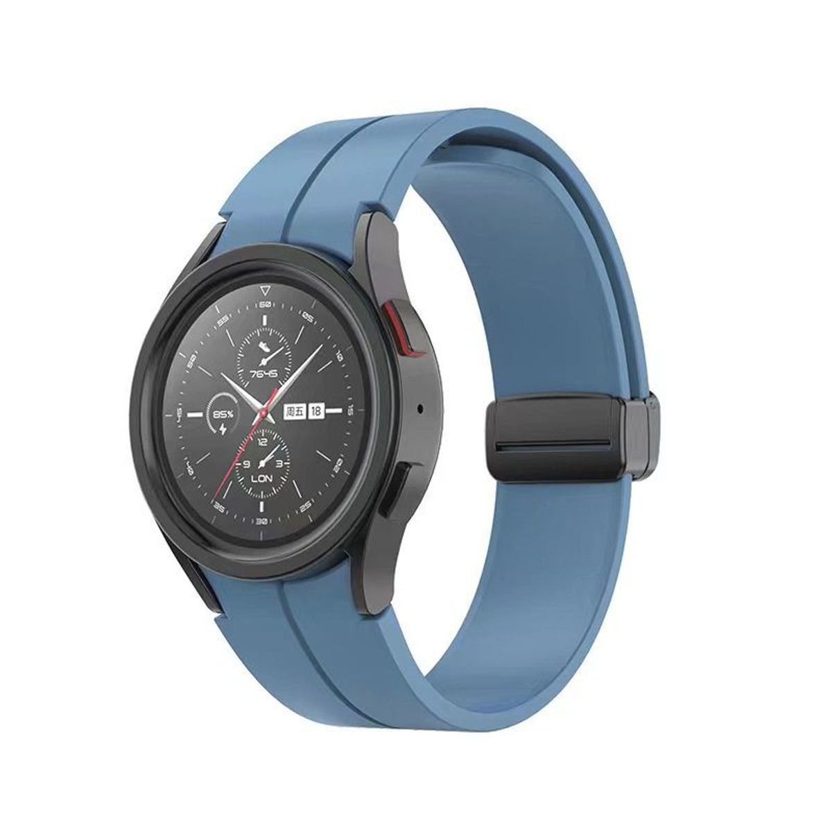 GENERICO - Correa Silicona Iman para Samsung Watch 6 / 6 Classic - Azul