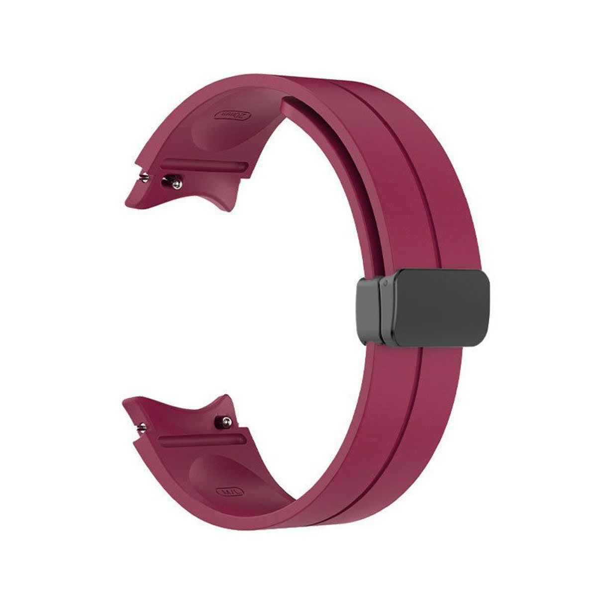 GENERICO - Correa Silicona Iman para Samsung Watch 6 / 6 Classic - Vino