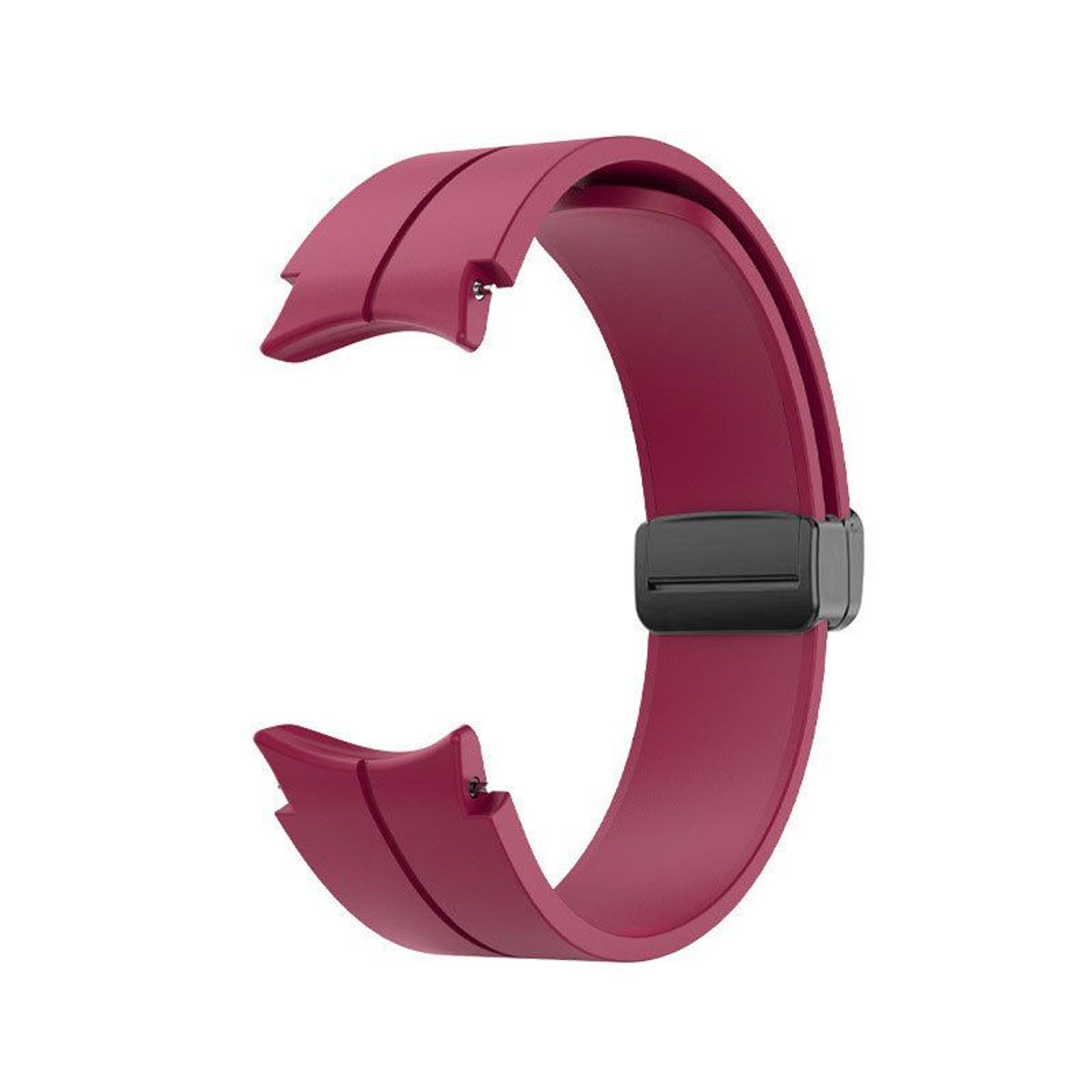 GENERICO - Correa Silicona Iman para Samsung Watch 6 / 6 Classic - Vino