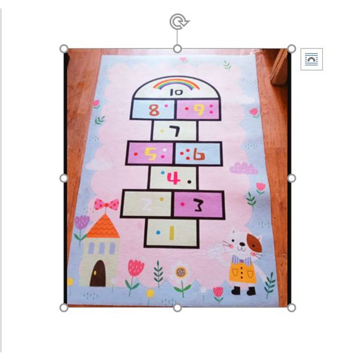 GENERICO - Alfombra tapete didáctico para niños  base anti deslizante 80 x 160cm