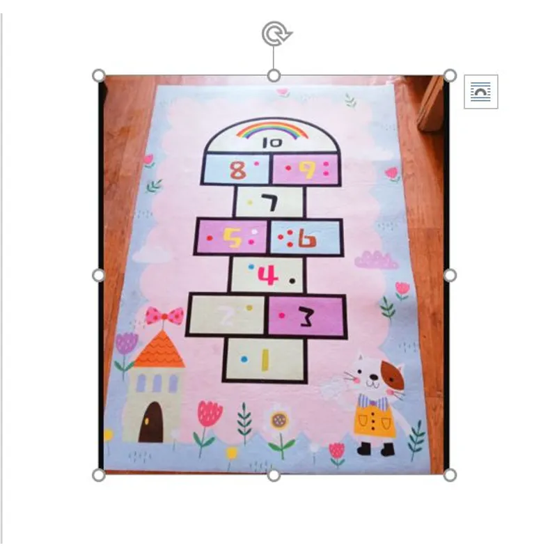GENERICO - Alfombra tapete didáctico para niños  base anti deslizante 80 x 160cm