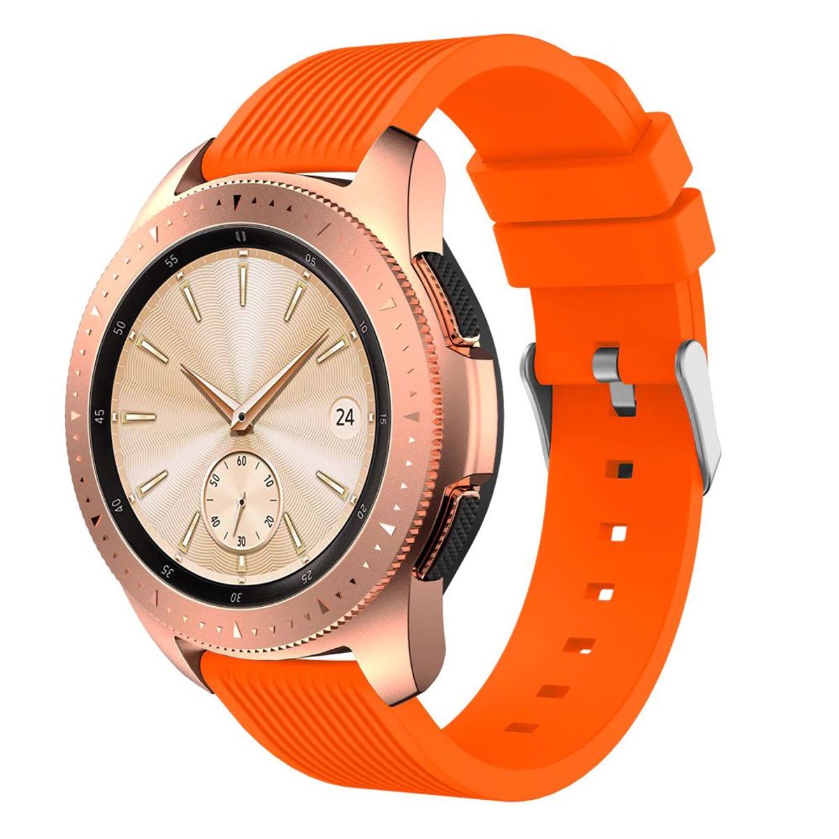 GENERICO - Correa Silicona para Samsung Watch 6 / 6 Classic - Naranja