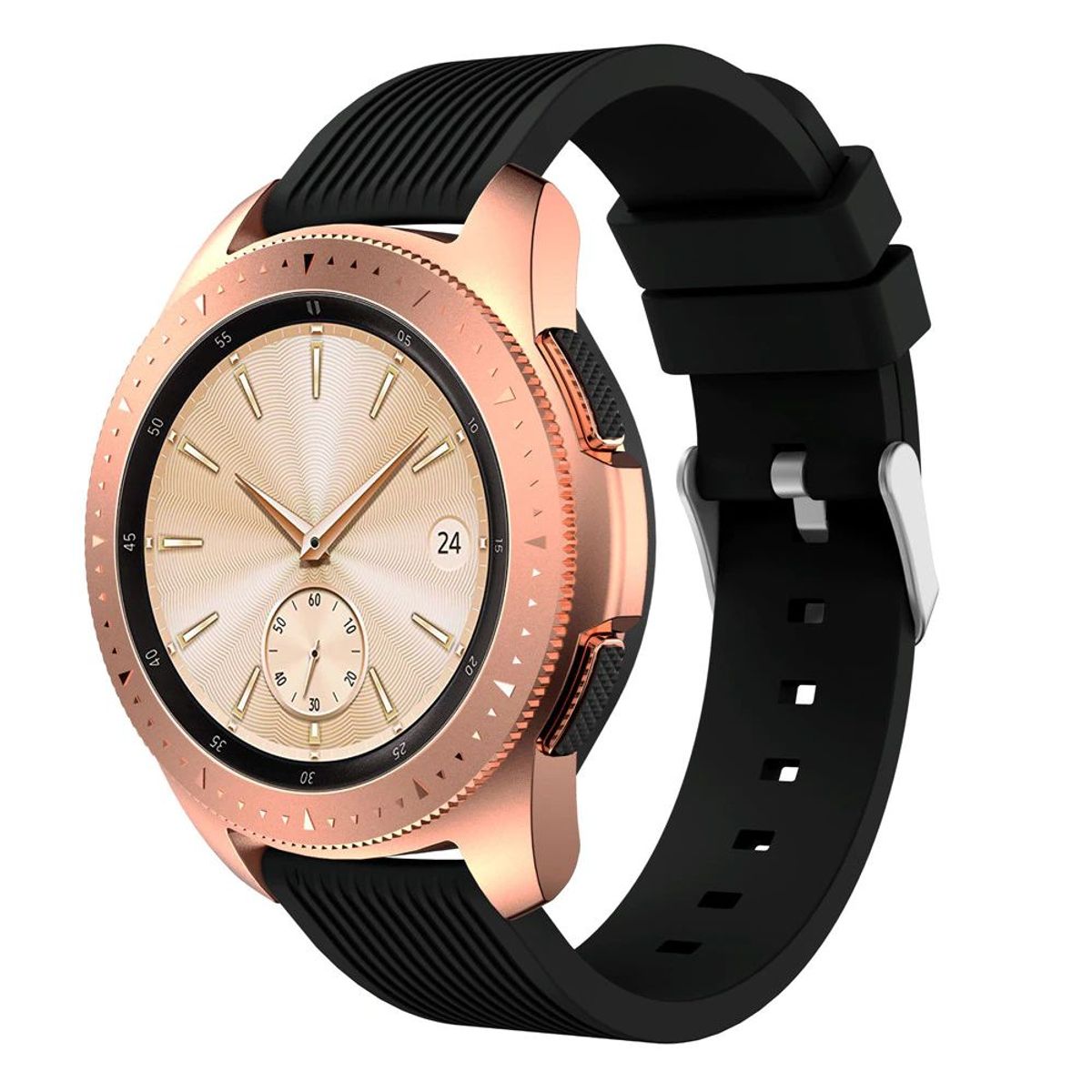 GENERICO - Correa Silicona para Samsung Watch 6 / 6 Classic - Negro