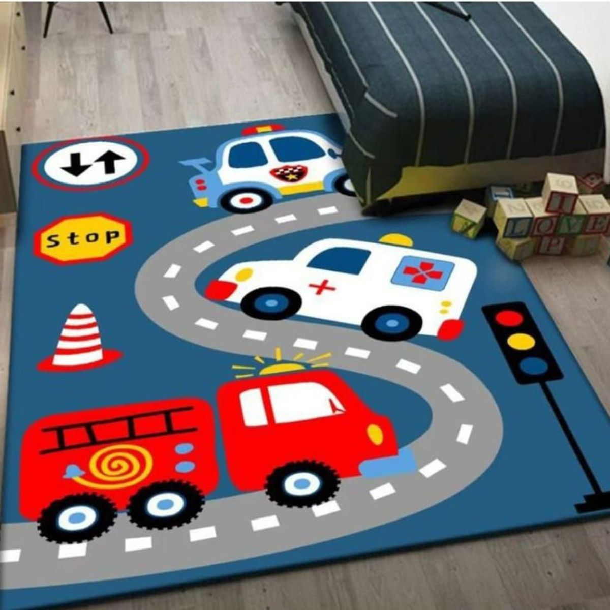 GENERICO - Alfombra tapete didáctico para niños  base anti deslizante 80 x 160cm