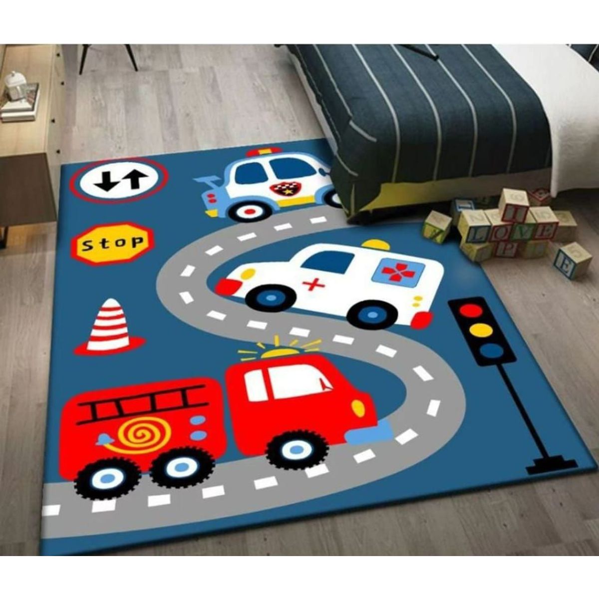 GENERICO - Alfombra tapete didáctico para niños  base anti deslizante 80 x 160cm