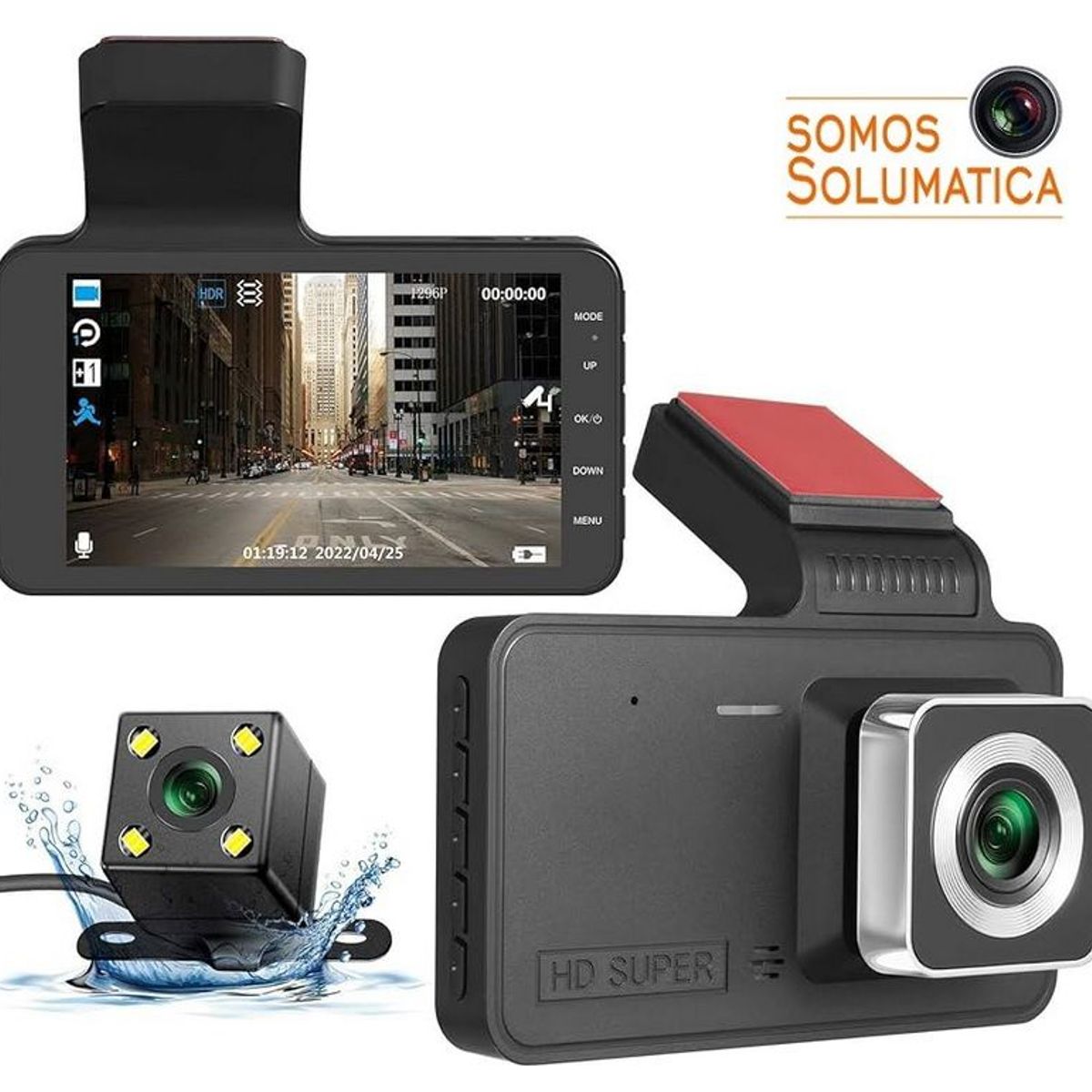OEM - Camara Vehicular FullHD - Con pantalla - Dos Camaras