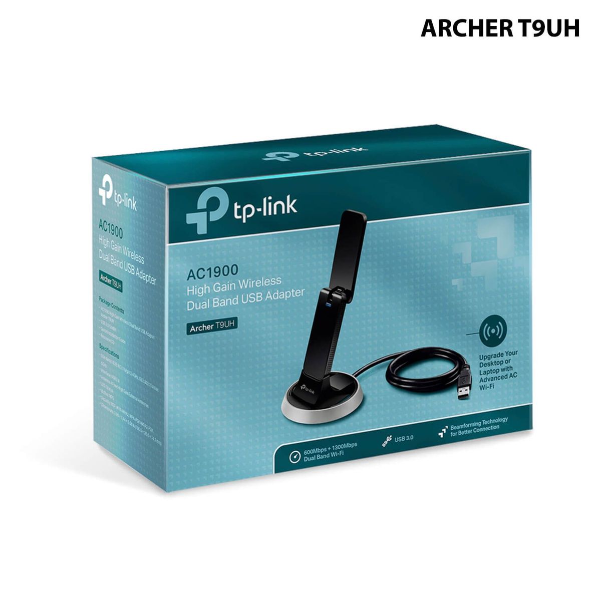 TP LINK - TP LINK ADAPTADOR USB INALÁM DOBLE BANDA AC1900 ARCHER T9UH