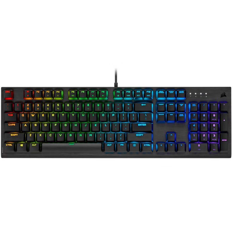 CORSAIR - teclado mecánico CORSAIR K60 RGB PRO LOW PROFILE CHERRY MX  Speed rgb