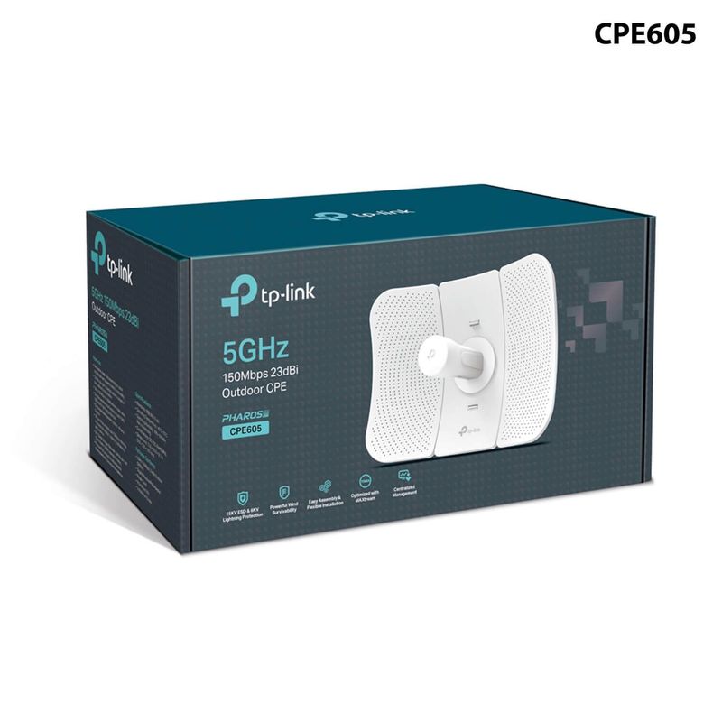 TP LINK - TP-LINK 5GHZ 150MBPS 13DBI OUTDOOR CPE605