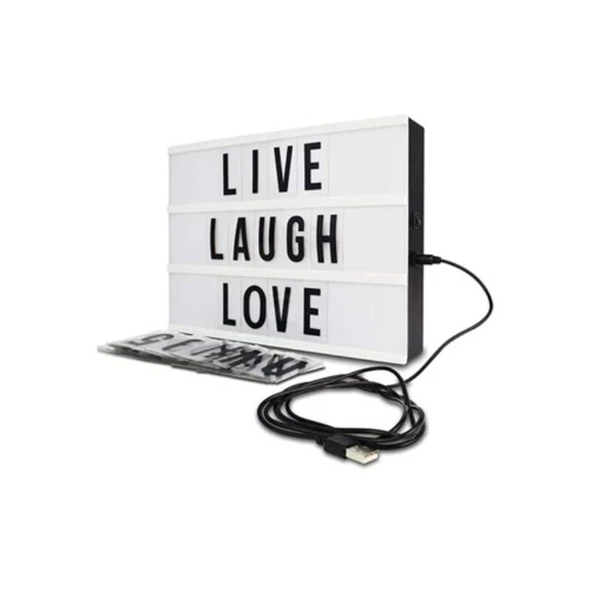 GENERICO - CARTEL PIZARRA DE LUZ LED CON LETRAS