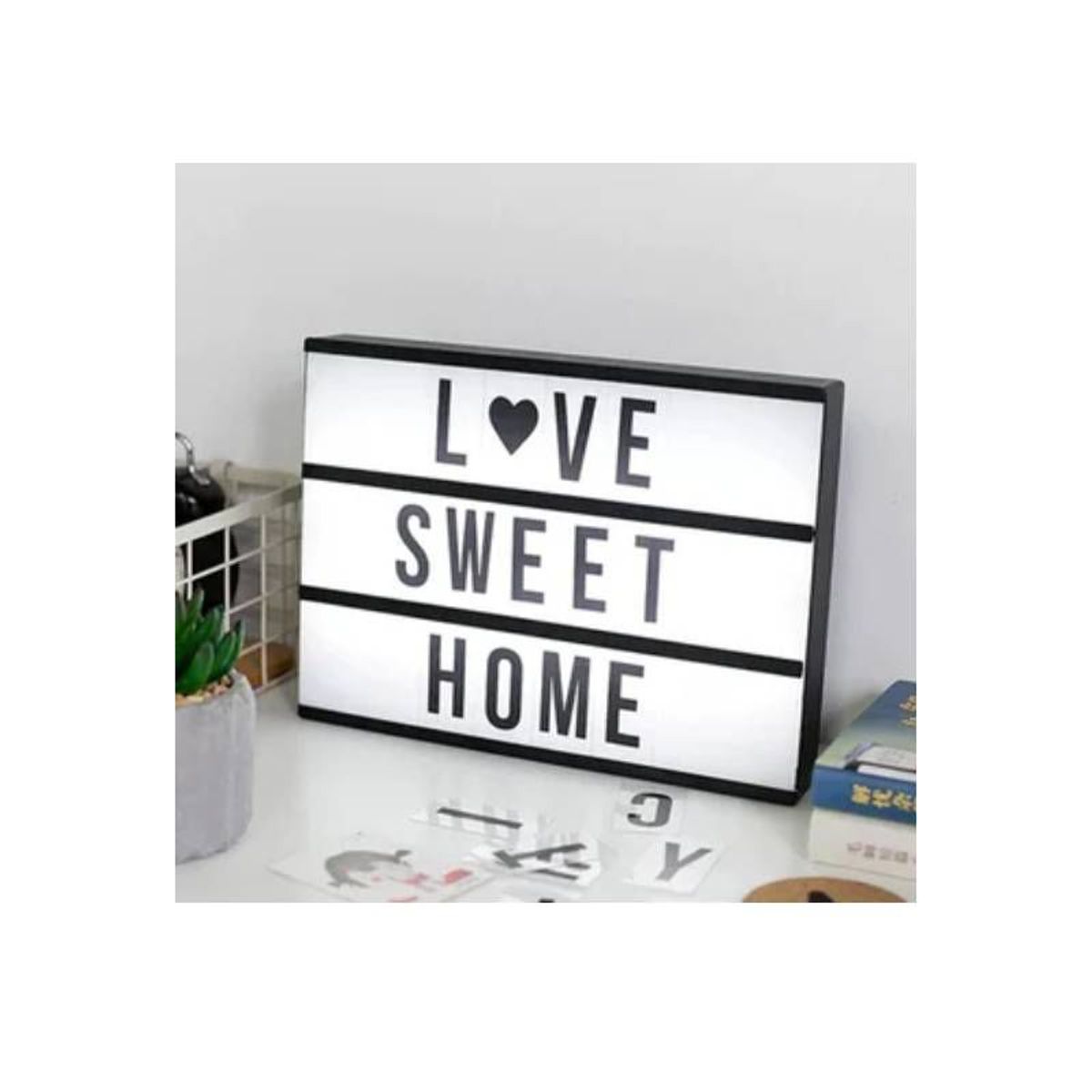 GENERICO - CARTEL PIZARRA DE LUZ LED CON LETRAS