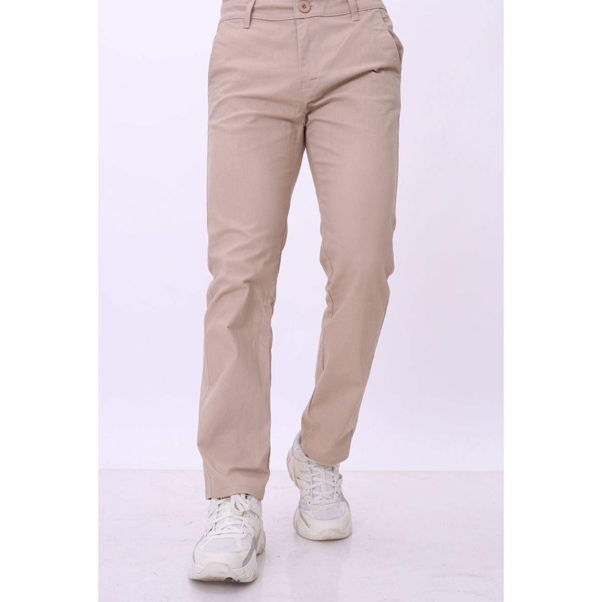 J JERAOUS - pantalón JERAOUS de hombre regular drill Beige