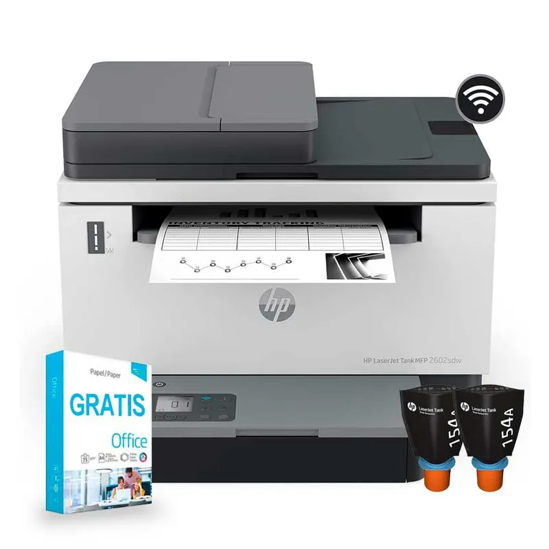 HP - Impresora HP 2602sdw Láser Multifuncional Ethernet Wi-Fi Direct - USB
