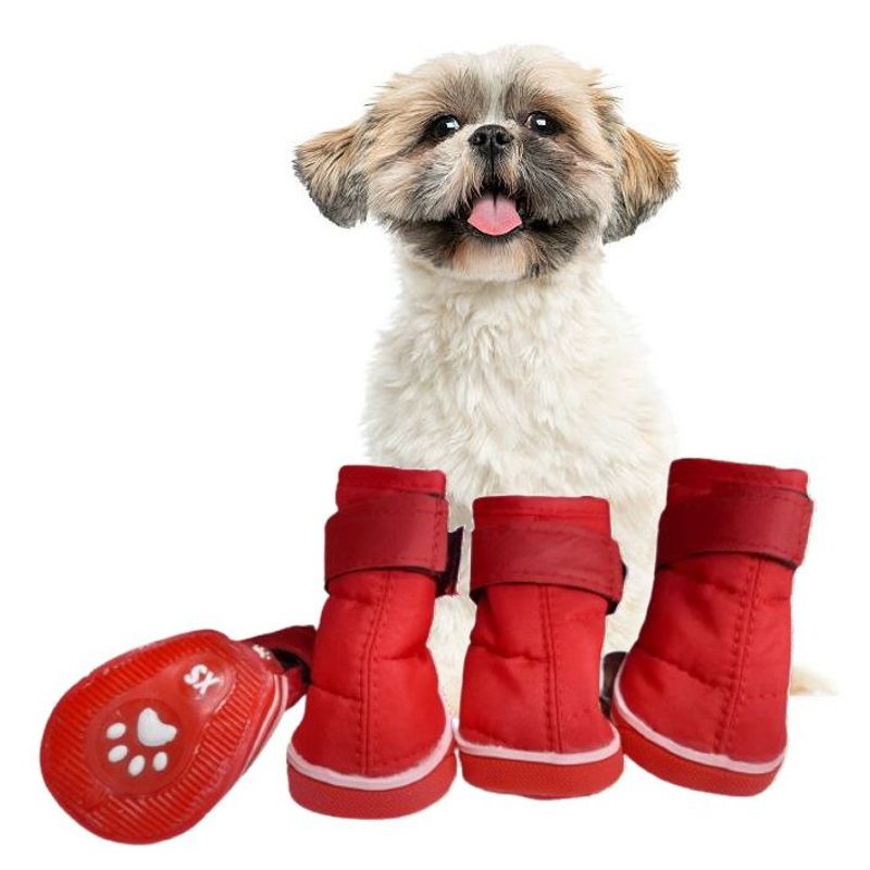 GENERICO - Zapatos para perro botas Talla XS - ROJO