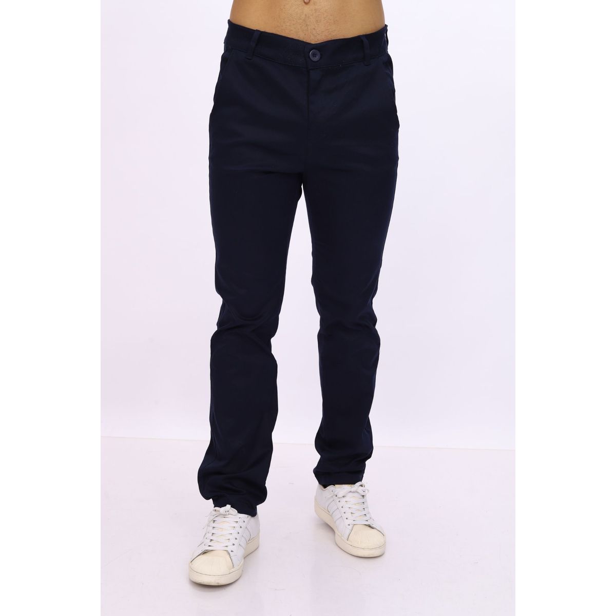 J JERAOUS - pantalón JERAOUS de hombre regular drill Azul
