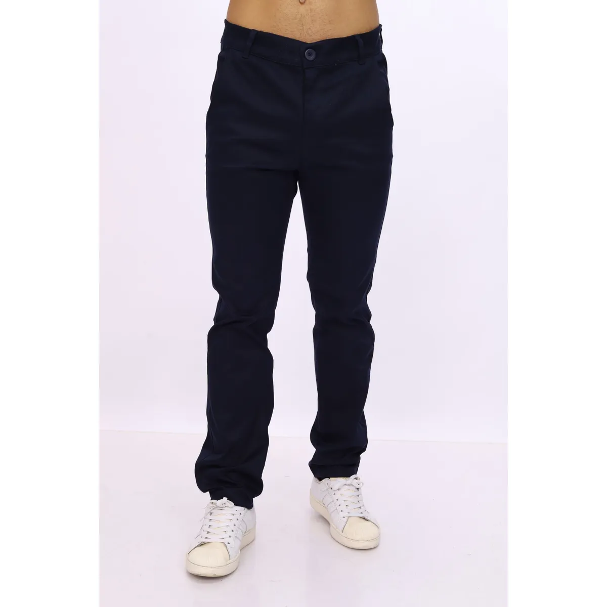 J JERAOUS - pantalón JERAOUS de hombre regular drill Azul